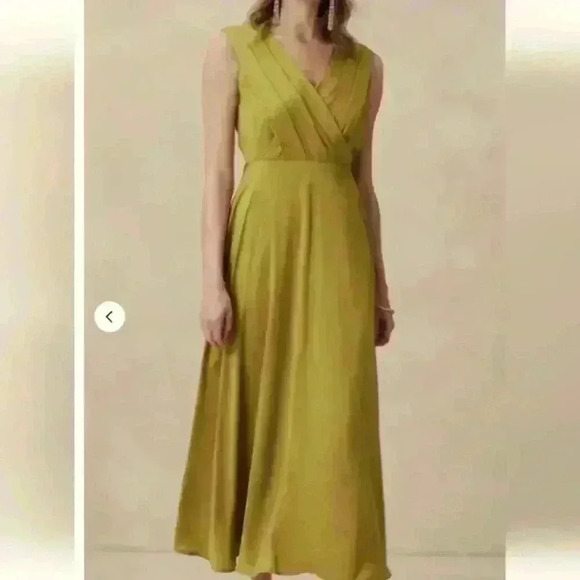 BANANA REPUBLIC PINTUCK BODICE MAXIh DRESS - Picture 1 of 9